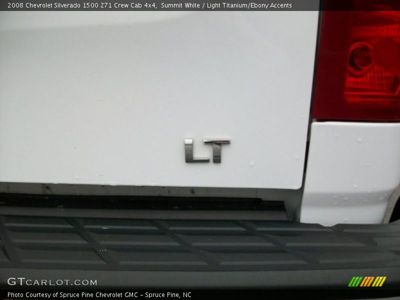 Summit White / Light Titanium/Ebony Accents 2008 Chevrolet Silverado 1500 Z71 Crew Cab 4x4