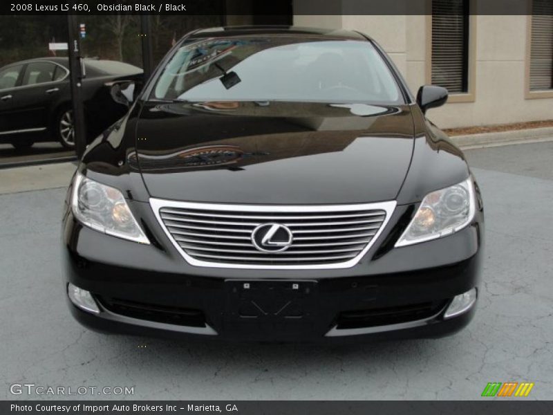 Obsidian Black / Black 2008 Lexus LS 460