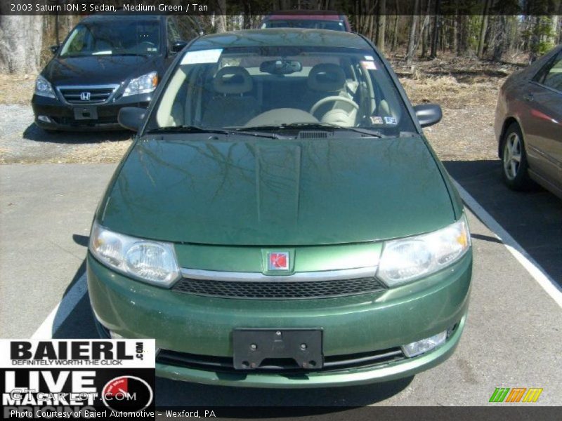 Medium Green / Tan 2003 Saturn ION 3 Sedan