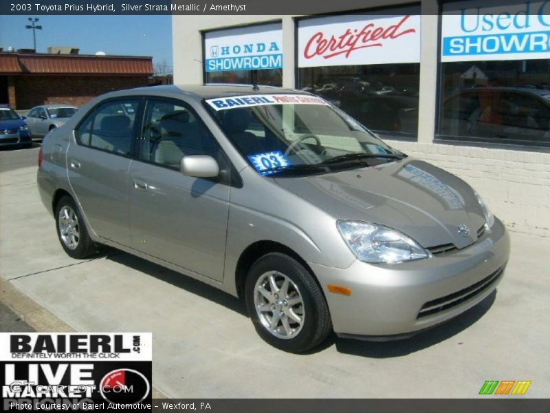 Silver Strata Metallic / Amethyst 2003 Toyota Prius Hybrid