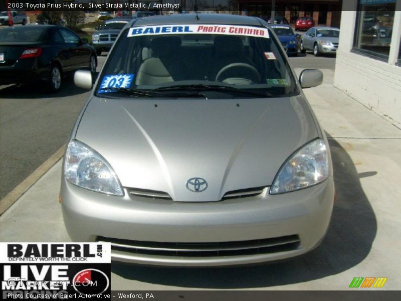 Silver Strata Metallic / Amethyst 2003 Toyota Prius Hybrid