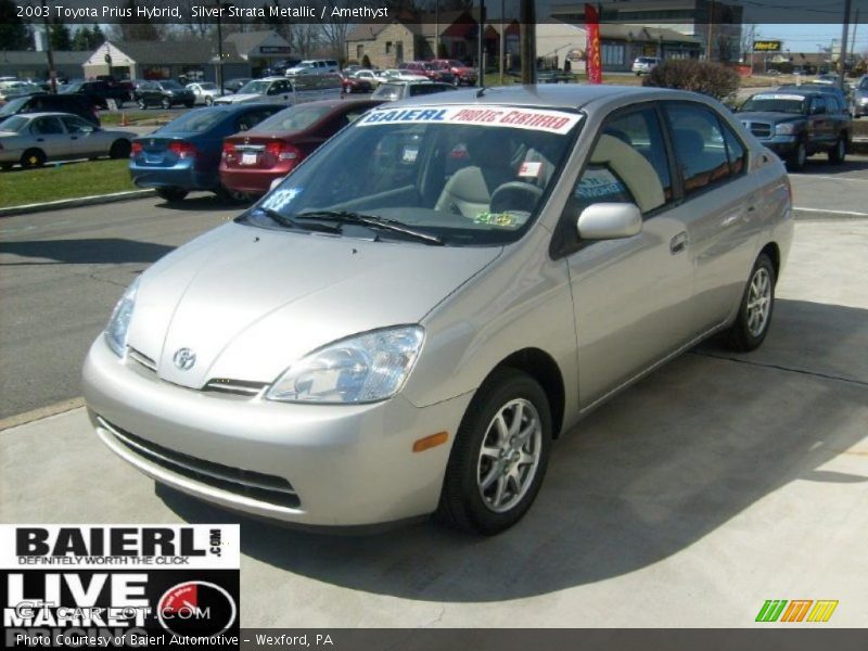 Silver Strata Metallic / Amethyst 2003 Toyota Prius Hybrid