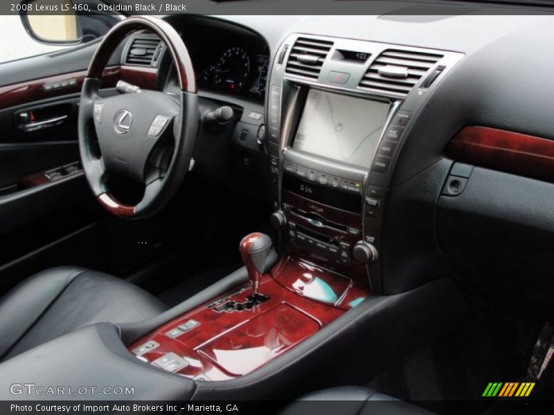 Obsidian Black / Black 2008 Lexus LS 460