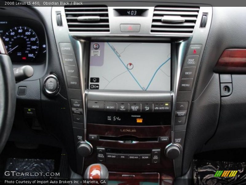 Obsidian Black / Black 2008 Lexus LS 460