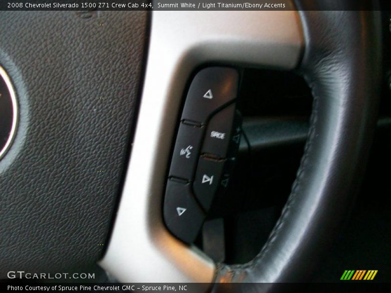 Summit White / Light Titanium/Ebony Accents 2008 Chevrolet Silverado 1500 Z71 Crew Cab 4x4