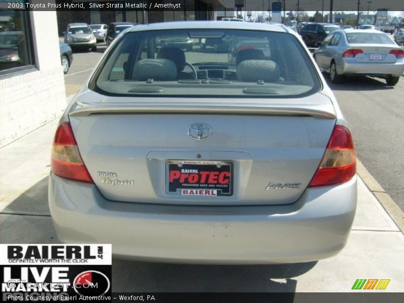 Silver Strata Metallic / Amethyst 2003 Toyota Prius Hybrid