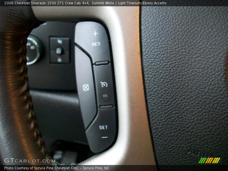 Summit White / Light Titanium/Ebony Accents 2008 Chevrolet Silverado 1500 Z71 Crew Cab 4x4