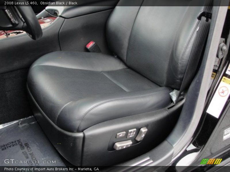 Obsidian Black / Black 2008 Lexus LS 460