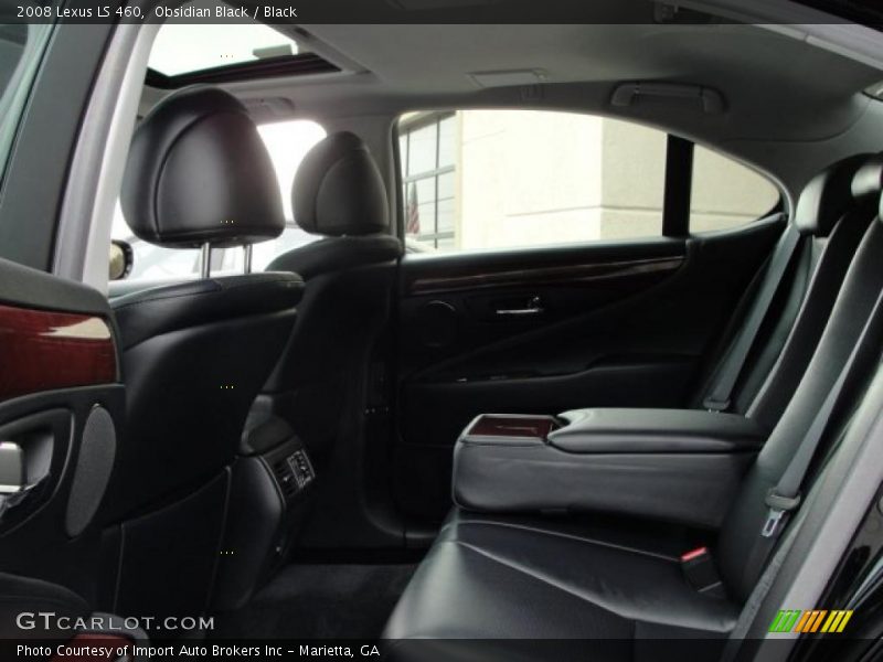 Obsidian Black / Black 2008 Lexus LS 460