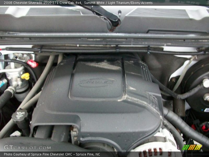 Summit White / Light Titanium/Ebony Accents 2008 Chevrolet Silverado 1500 Z71 Crew Cab 4x4