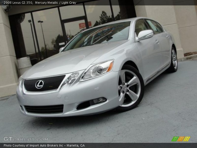 Mercury Metallic / Light Gray 2008 Lexus GS 350