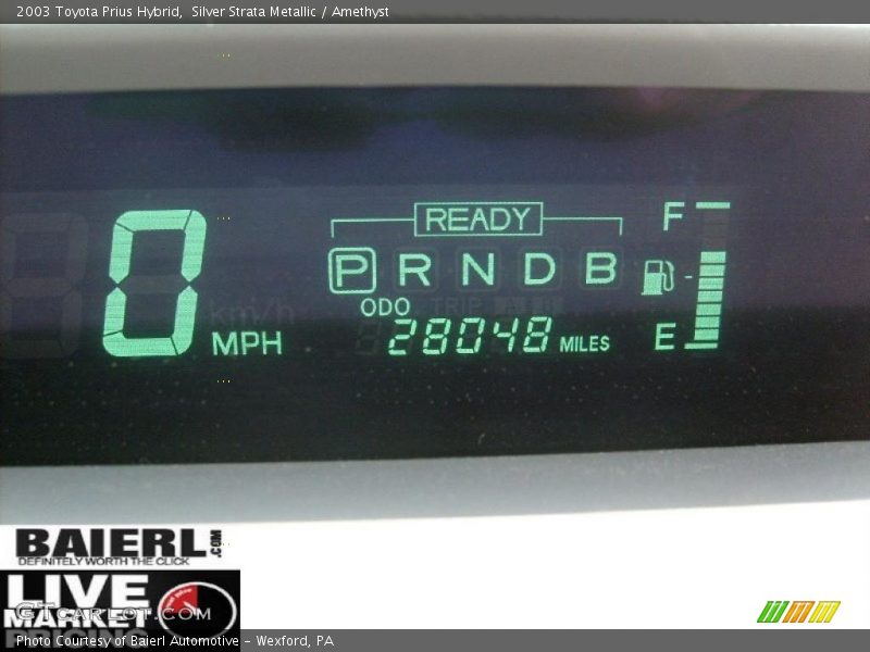 Silver Strata Metallic / Amethyst 2003 Toyota Prius Hybrid