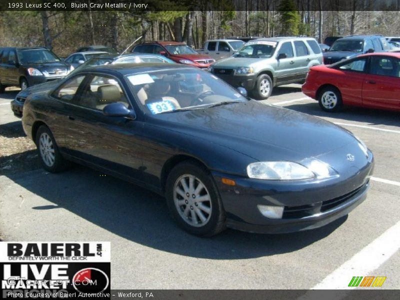 Bluish Gray Metallic / Ivory 1993 Lexus SC 400