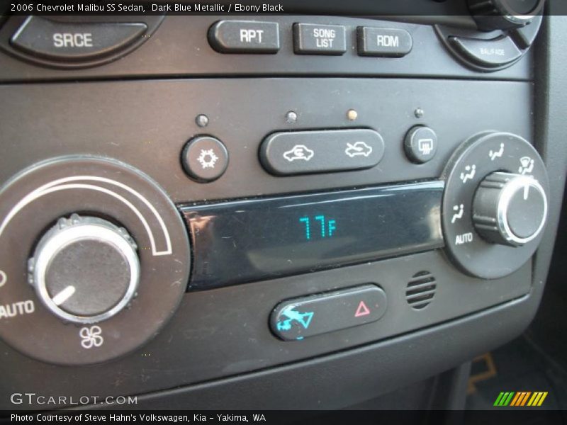 Controls of 2006 Malibu SS Sedan