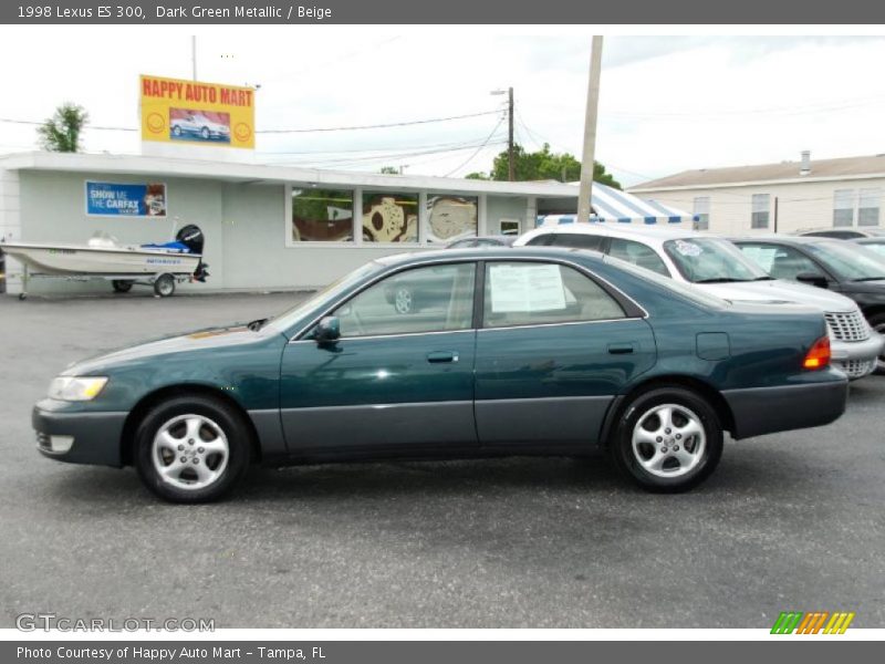Dark Green Metallic / Beige 1998 Lexus ES 300
