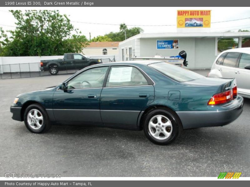 Dark Green Metallic / Beige 1998 Lexus ES 300