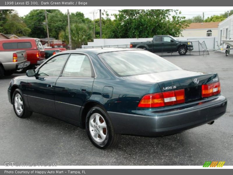 Dark Green Metallic / Beige 1998 Lexus ES 300