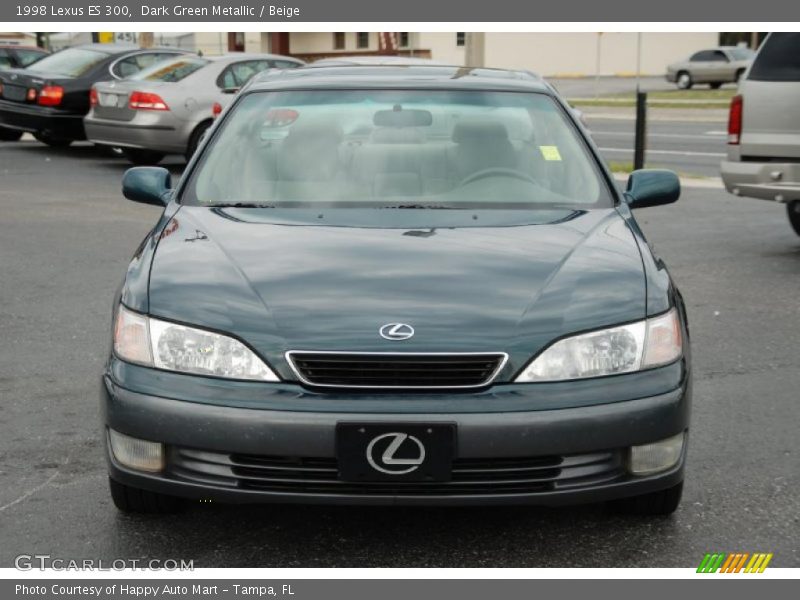 Dark Green Metallic / Beige 1998 Lexus ES 300