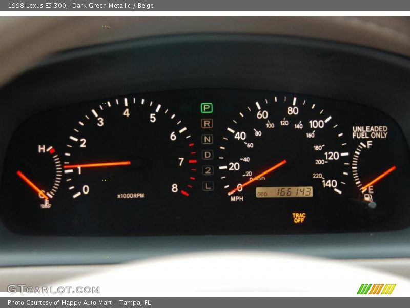 Dark Green Metallic / Beige 1998 Lexus ES 300