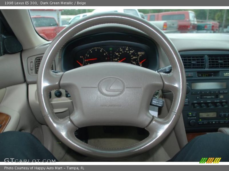 Dark Green Metallic / Beige 1998 Lexus ES 300