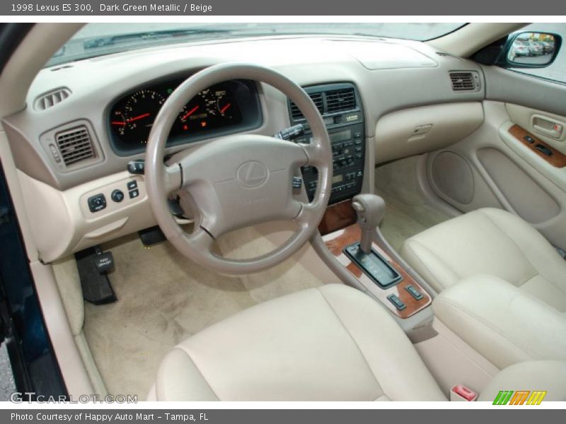 Dark Green Metallic / Beige 1998 Lexus ES 300