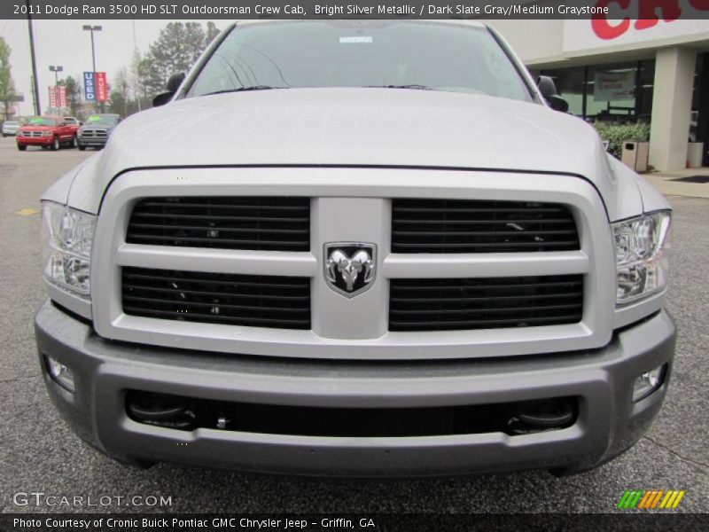 Bright Silver Metallic / Dark Slate Gray/Medium Graystone 2011 Dodge Ram 3500 HD SLT Outdoorsman Crew Cab