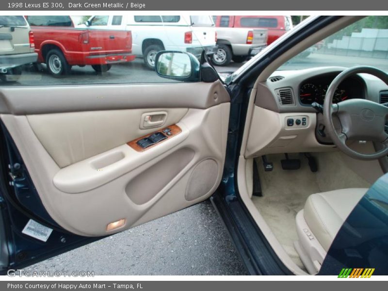 Dark Green Metallic / Beige 1998 Lexus ES 300