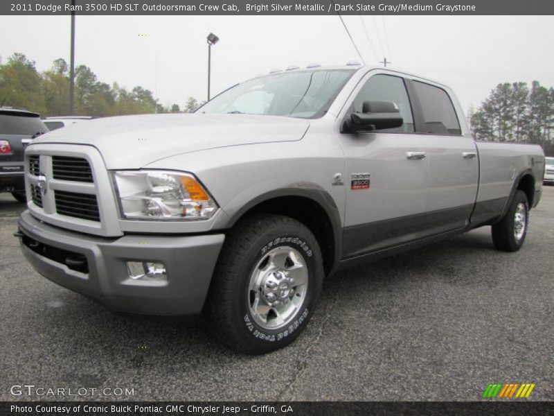 Front 3/4 View of 2011 Ram 3500 HD SLT Outdoorsman Crew Cab
