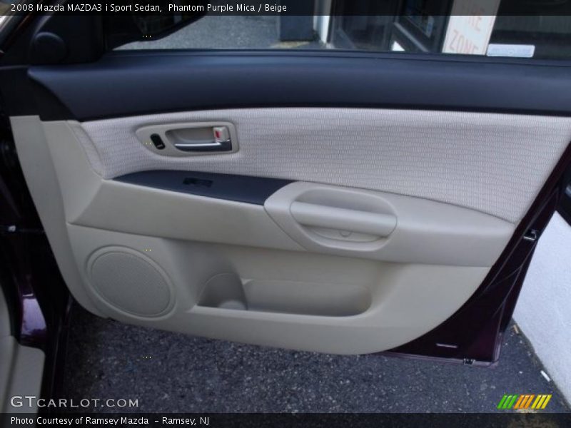 Phantom Purple Mica / Beige 2008 Mazda MAZDA3 i Sport Sedan