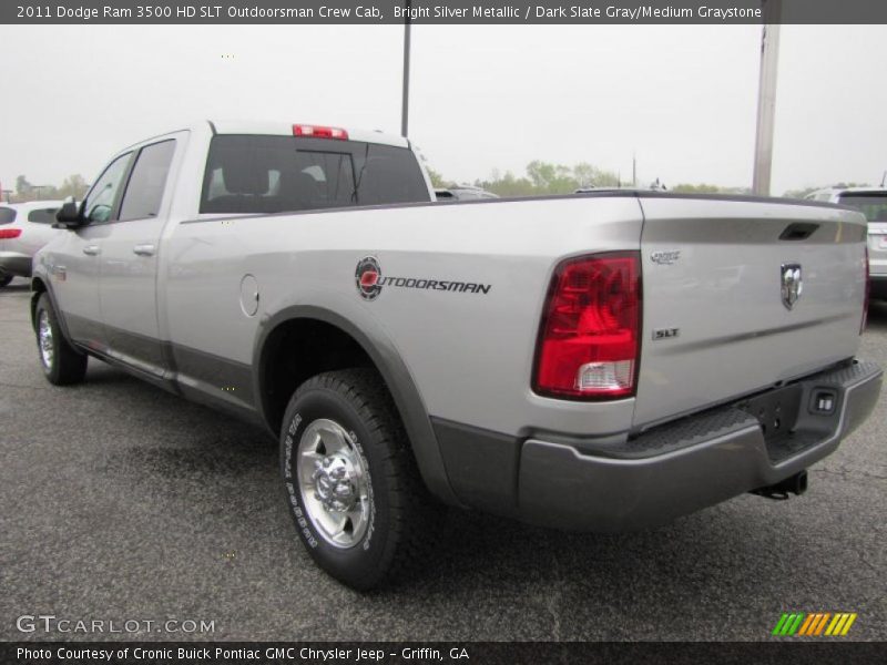 Bright Silver Metallic / Dark Slate Gray/Medium Graystone 2011 Dodge Ram 3500 HD SLT Outdoorsman Crew Cab