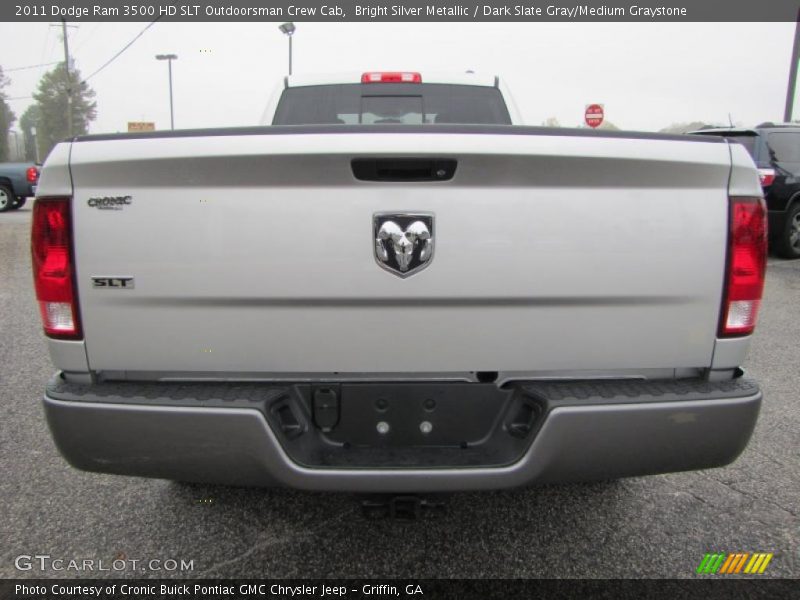 Bright Silver Metallic / Dark Slate Gray/Medium Graystone 2011 Dodge Ram 3500 HD SLT Outdoorsman Crew Cab