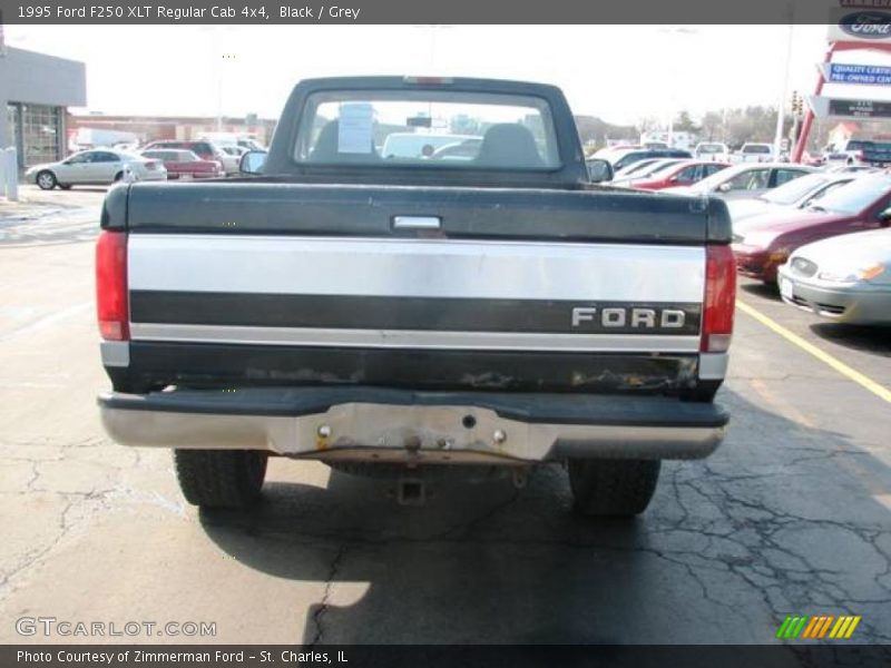 Black / Grey 1995 Ford F250 XLT Regular Cab 4x4