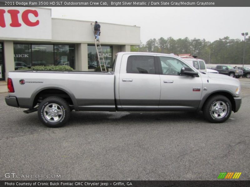Bright Silver Metallic / Dark Slate Gray/Medium Graystone 2011 Dodge Ram 3500 HD SLT Outdoorsman Crew Cab