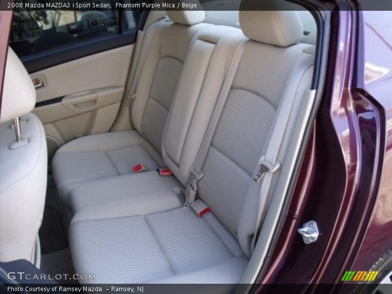 Phantom Purple Mica / Beige 2008 Mazda MAZDA3 i Sport Sedan