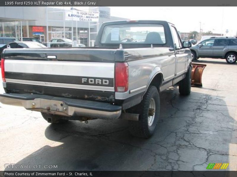 Black / Grey 1995 Ford F250 XLT Regular Cab 4x4