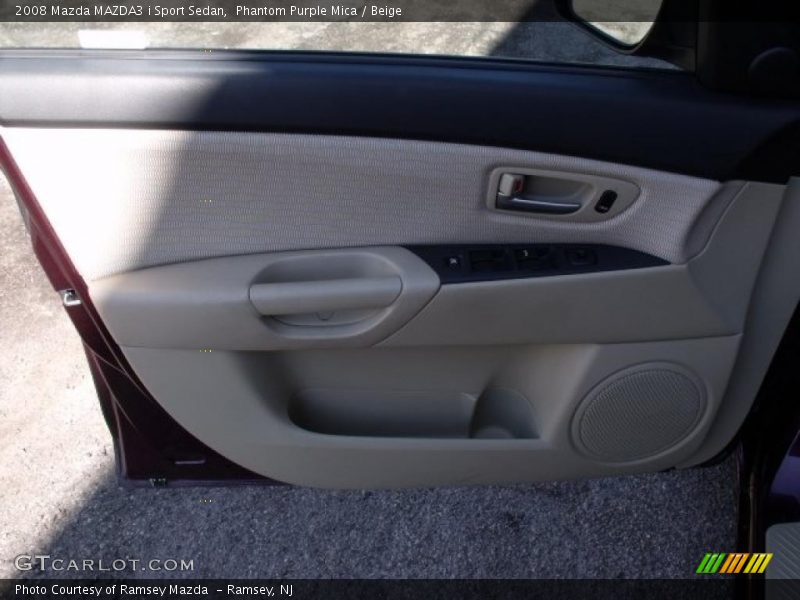 Phantom Purple Mica / Beige 2008 Mazda MAZDA3 i Sport Sedan