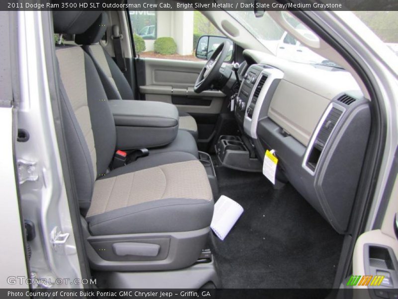  2011 Ram 3500 HD SLT Outdoorsman Crew Cab Dark Slate Gray/Medium Graystone Interior