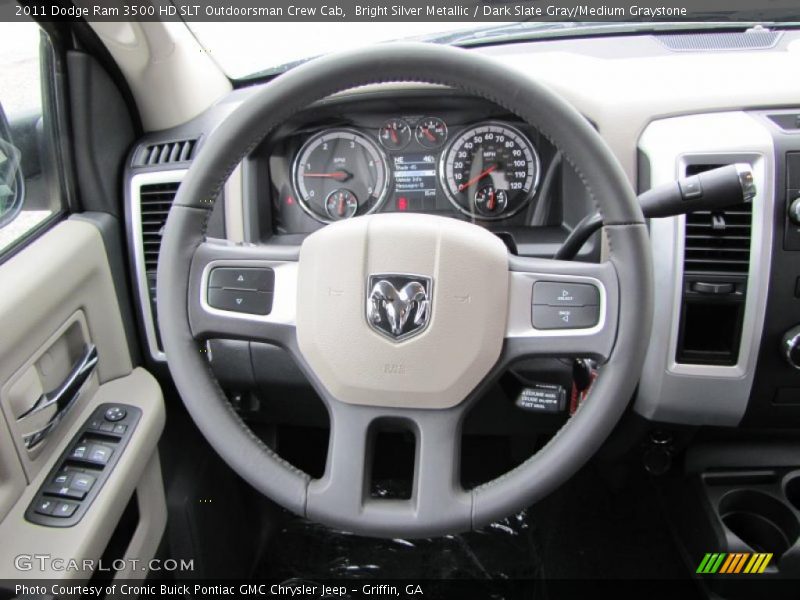  2011 Ram 3500 HD SLT Outdoorsman Crew Cab Steering Wheel