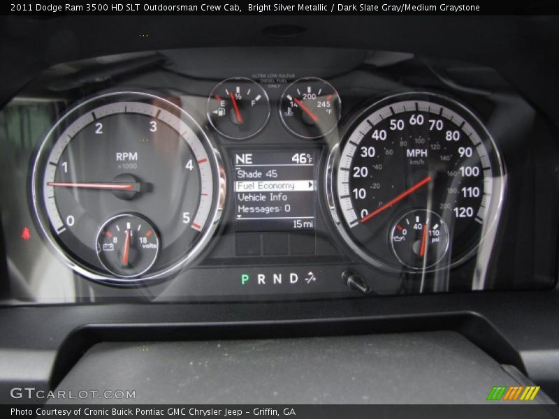  2011 Ram 3500 HD SLT Outdoorsman Crew Cab SLT Outdoorsman Crew Cab Gauges