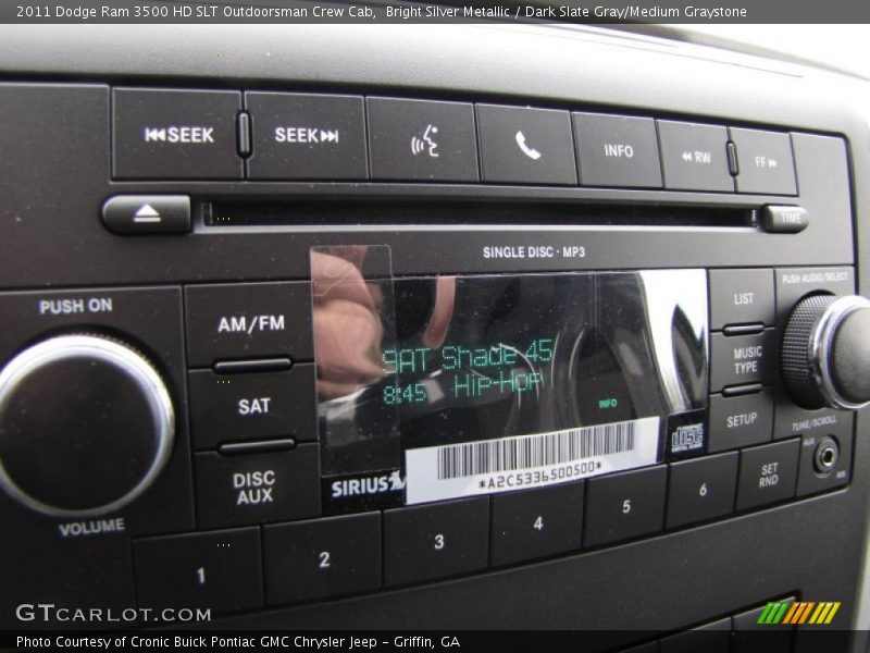 Controls of 2011 Ram 3500 HD SLT Outdoorsman Crew Cab