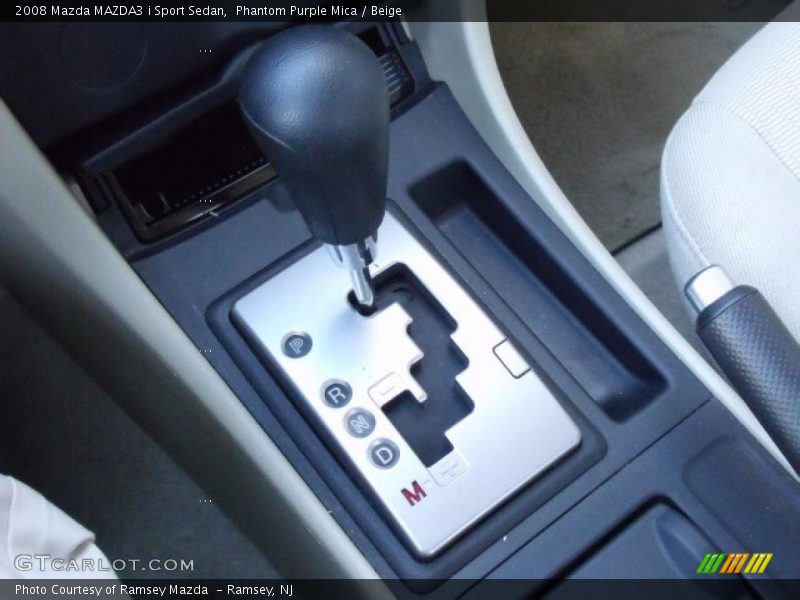 Phantom Purple Mica / Beige 2008 Mazda MAZDA3 i Sport Sedan