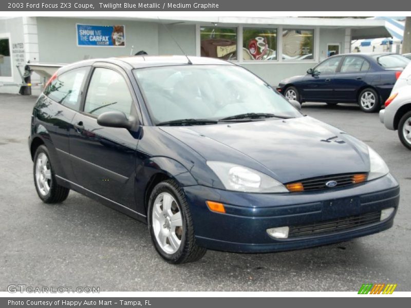 Twilight Blue Metallic / Medium Graphite 2003 Ford Focus ZX3 Coupe