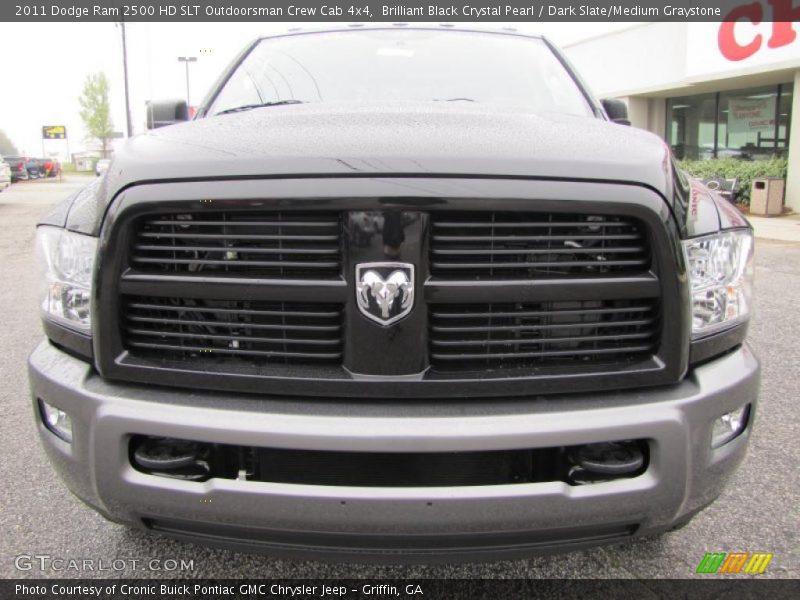 Brilliant Black Crystal Pearl / Dark Slate/Medium Graystone 2011 Dodge Ram 2500 HD SLT Outdoorsman Crew Cab 4x4
