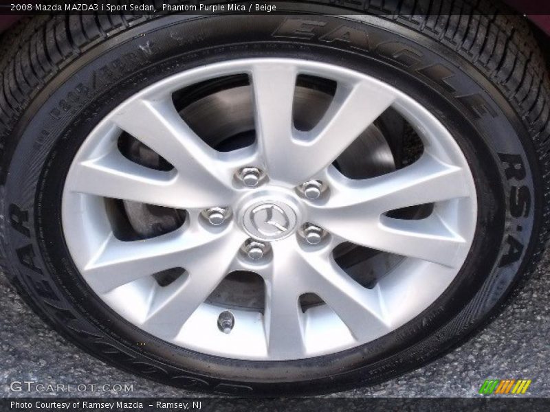 Phantom Purple Mica / Beige 2008 Mazda MAZDA3 i Sport Sedan