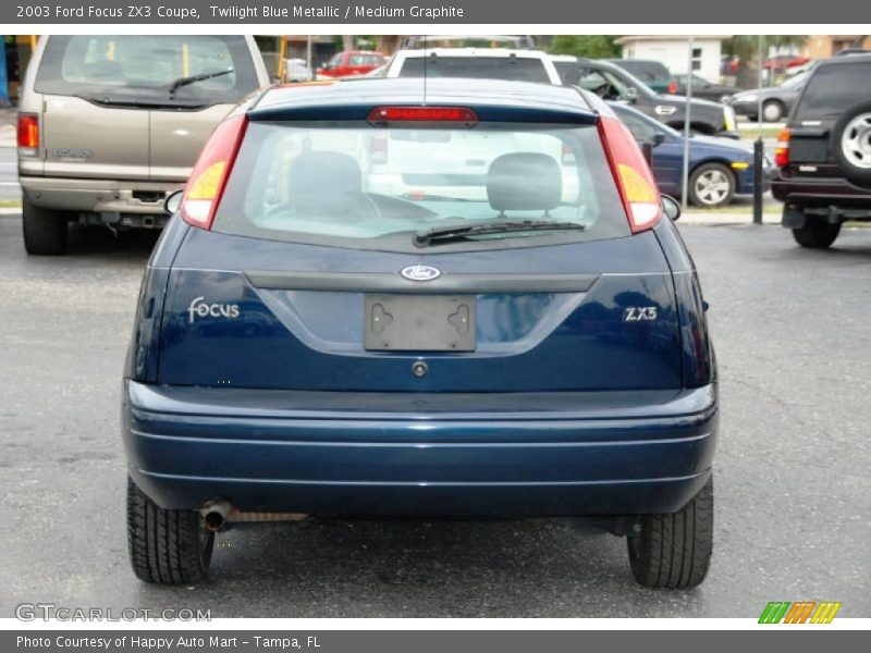 Twilight Blue Metallic / Medium Graphite 2003 Ford Focus ZX3 Coupe
