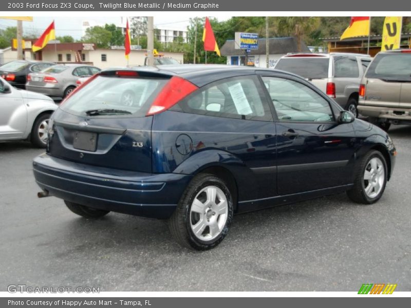 Twilight Blue Metallic / Medium Graphite 2003 Ford Focus ZX3 Coupe