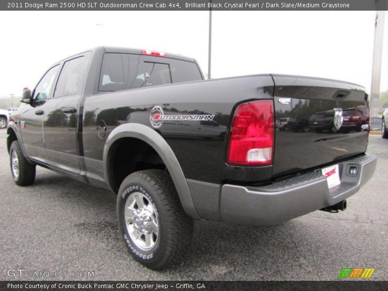  2011 Ram 2500 HD SLT Outdoorsman Crew Cab 4x4 Brilliant Black Crystal Pearl