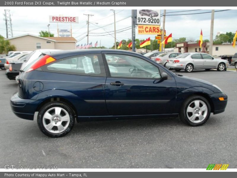 Twilight Blue Metallic / Medium Graphite 2003 Ford Focus ZX3 Coupe