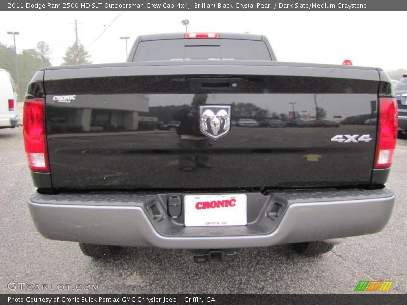 Brilliant Black Crystal Pearl / Dark Slate/Medium Graystone 2011 Dodge Ram 2500 HD SLT Outdoorsman Crew Cab 4x4