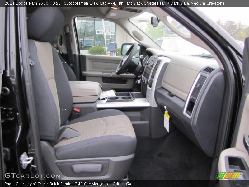 Brilliant Black Crystal Pearl / Dark Slate/Medium Graystone 2011 Dodge Ram 2500 HD SLT Outdoorsman Crew Cab 4x4
